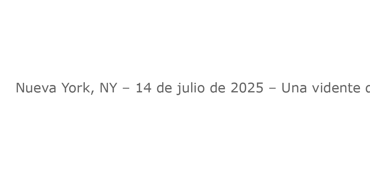 Nueva York, NY – 14 de julio de 2025 – Una vidente de Nueva York, acusada de fraude, supuestamente estafó a una madre de dos hijos que limpia habitaciones de hotel, despojándola de $87,000. La mujer, identificada como Rosa Vega, opera bajo el nombre de “La Oráculo del Chelsea” y, según la investigación policial, se aprovechaba de la vulnerabilidad de sus víctimas.