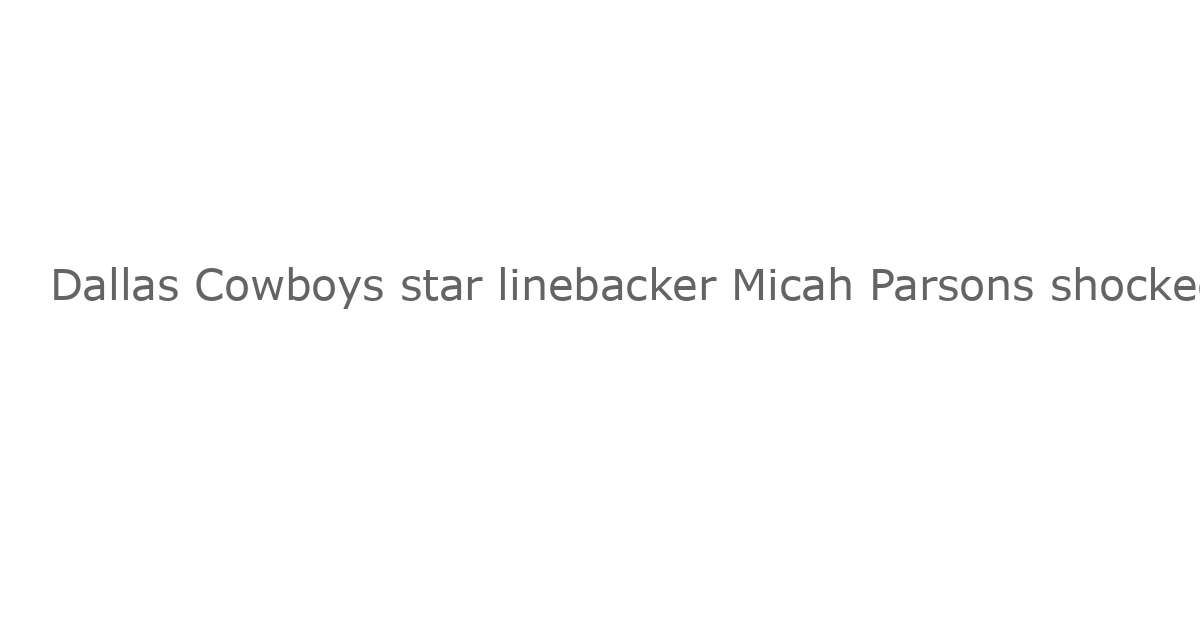 Dallas Cowboys star linebacker Micah Parsons shocked the NFL world last Friday by publicly requesting a trade on Twitter/X. The trade request came after contract negotiations between Parsons and the Cowboys had reached an impasse over recent weeks. Dallas Cowboys owner/president Jerry Jones however quickly shot this down, revealing that Dallas has absolutely ‘no intention’ of honoring Parsons’ trade request. Cowboys EVP Stephen Jones, brother of Jerry Jones, reaffirmed this notion prior to Dallas’ preseason opener against the Los Angeles Rams Saturday night. Jones joined the Cowboys pregame show and once again completely shut down any possibility of a trade that involves Parsons.